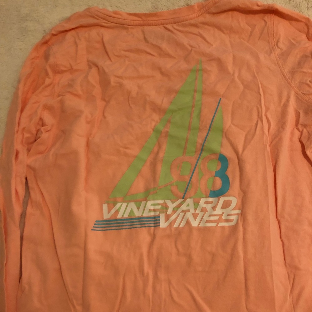 Peach vineyard vines long sleeve tee